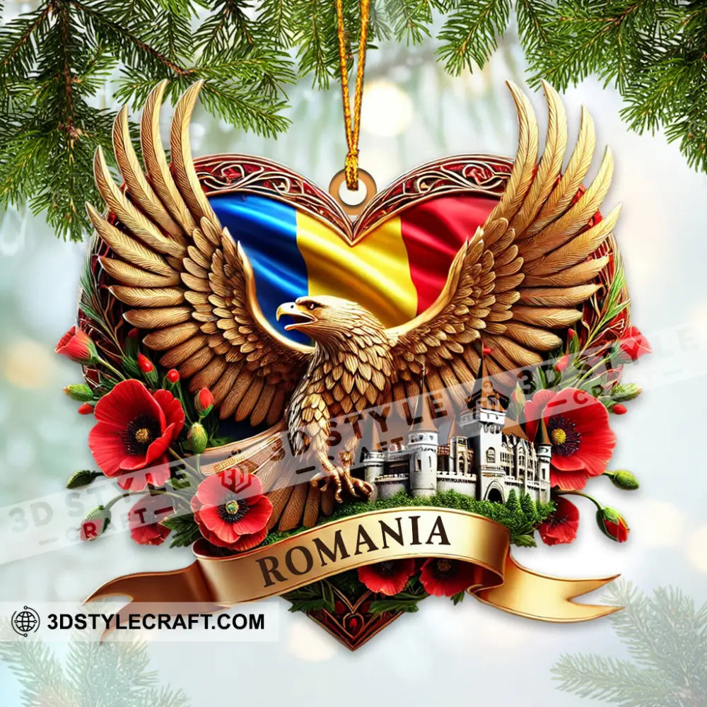 Romania Icon Ornament Personalized