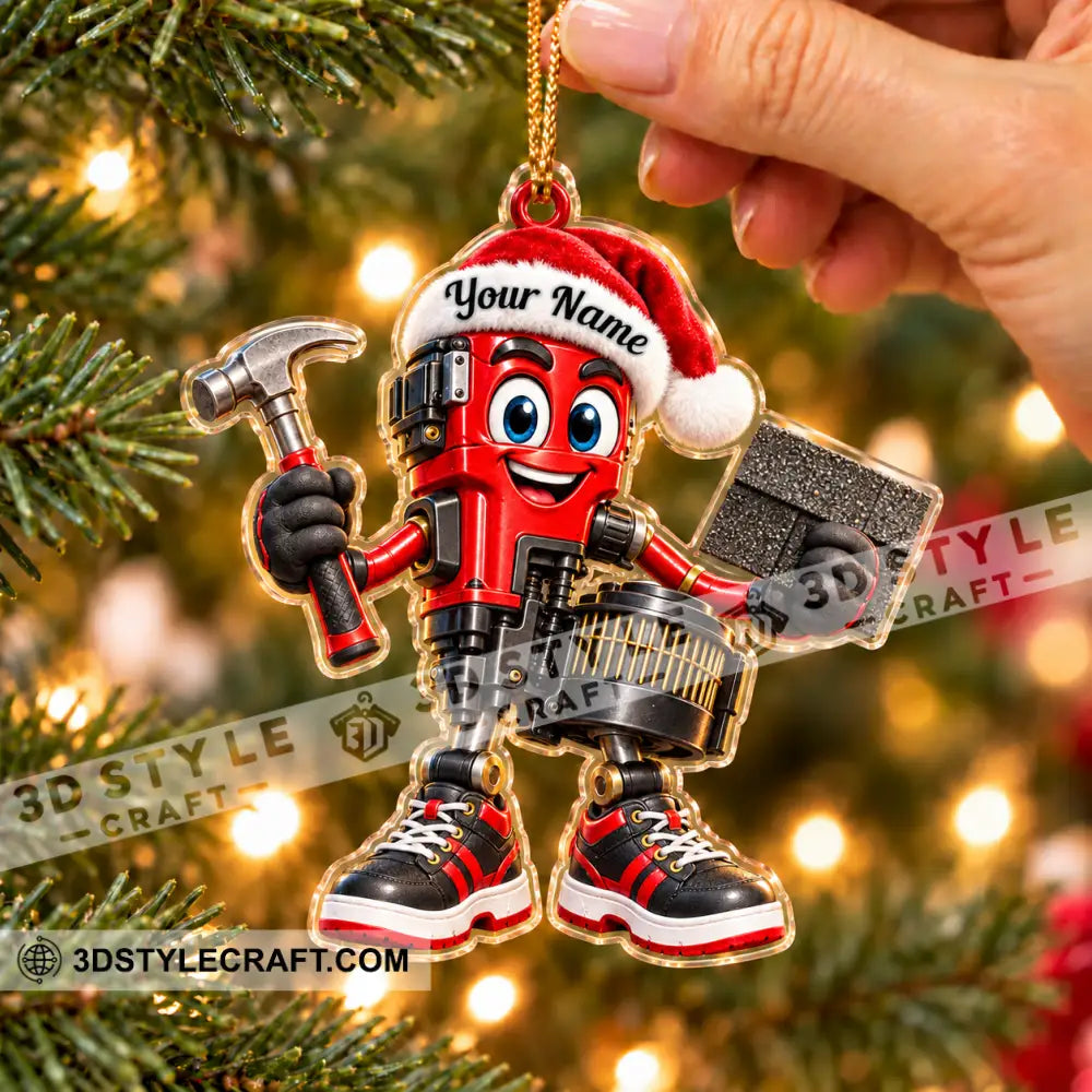 Roofer Home Decor Christmas Ornament Personalized Ornament - Ornament