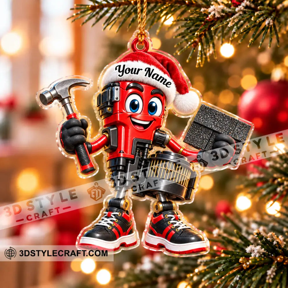 Roofer Home Decor Christmas Ornament Personalized Ornament - Ornament