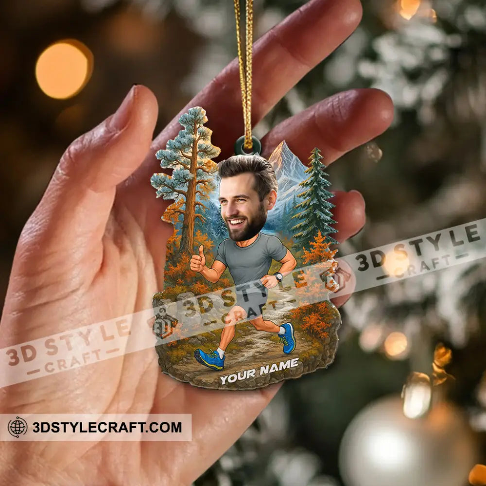 Running Lover Home Decor Christmas Ornament Personalized Ornament Ornament