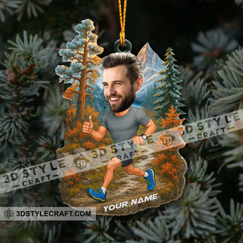 Running Lover Home Decor Christmas Ornament Personalized Ornament Ornament