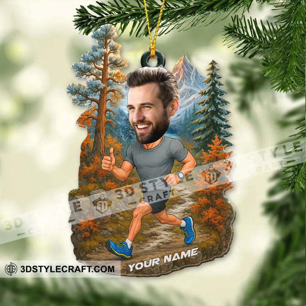 Running Lover Home Decor Christmas Ornament Personalized Ornament Ornament