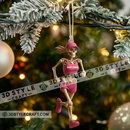 Running Women, Home Decor, Christmas Ornament, Personalized Ornament style option 3