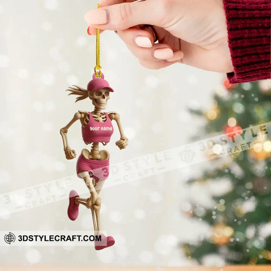 Running Women, Home Decor, Christmas Ornament, Personalized Ornament style option 2