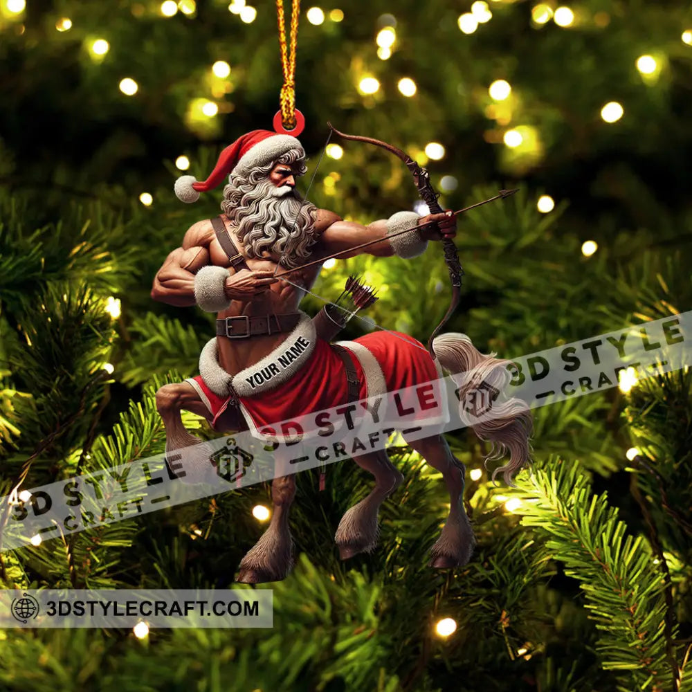 Santa Centaur Home Decor Christmas Ornament Personalized