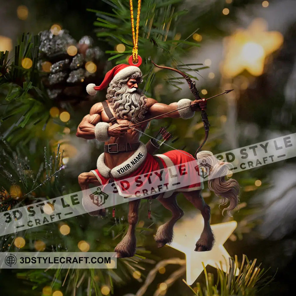 Santa Centaur Home Decor Christmas Ornament Personalized