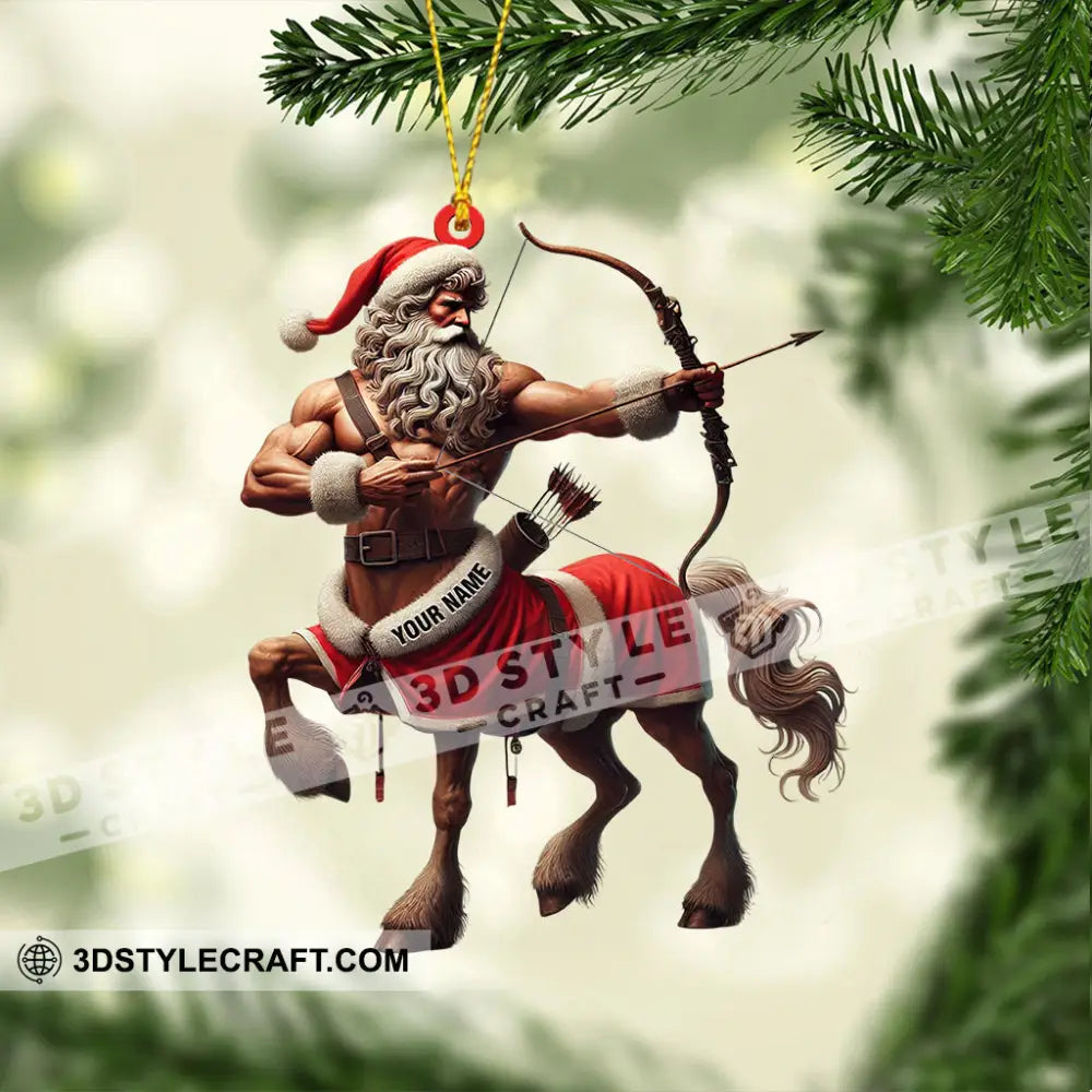 Santa Centaur Home Decor Christmas Ornament Personalized
