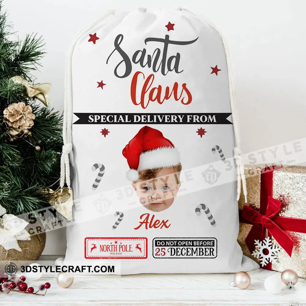 Santa Claus Christmas Bag Personalized String