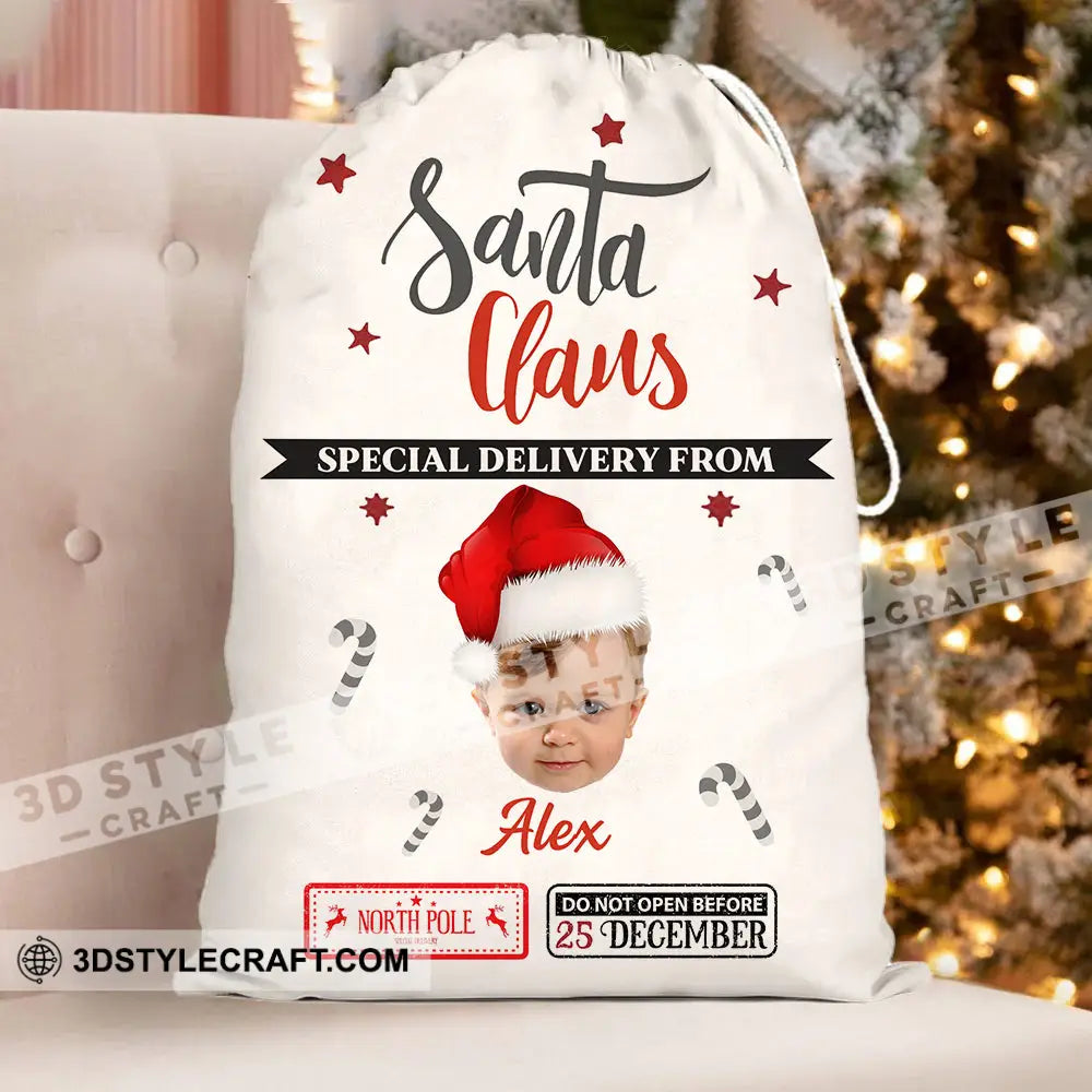 Santa Claus Christmas Bag Personalized String