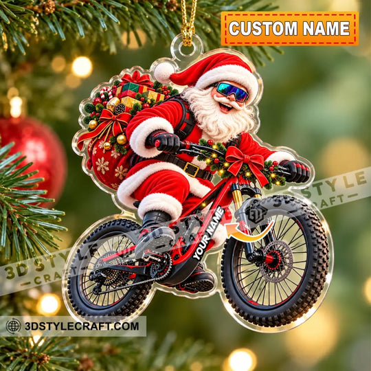 Santa Coming Home Decor, Christmas Ornament, Personalized Ornament style option 1