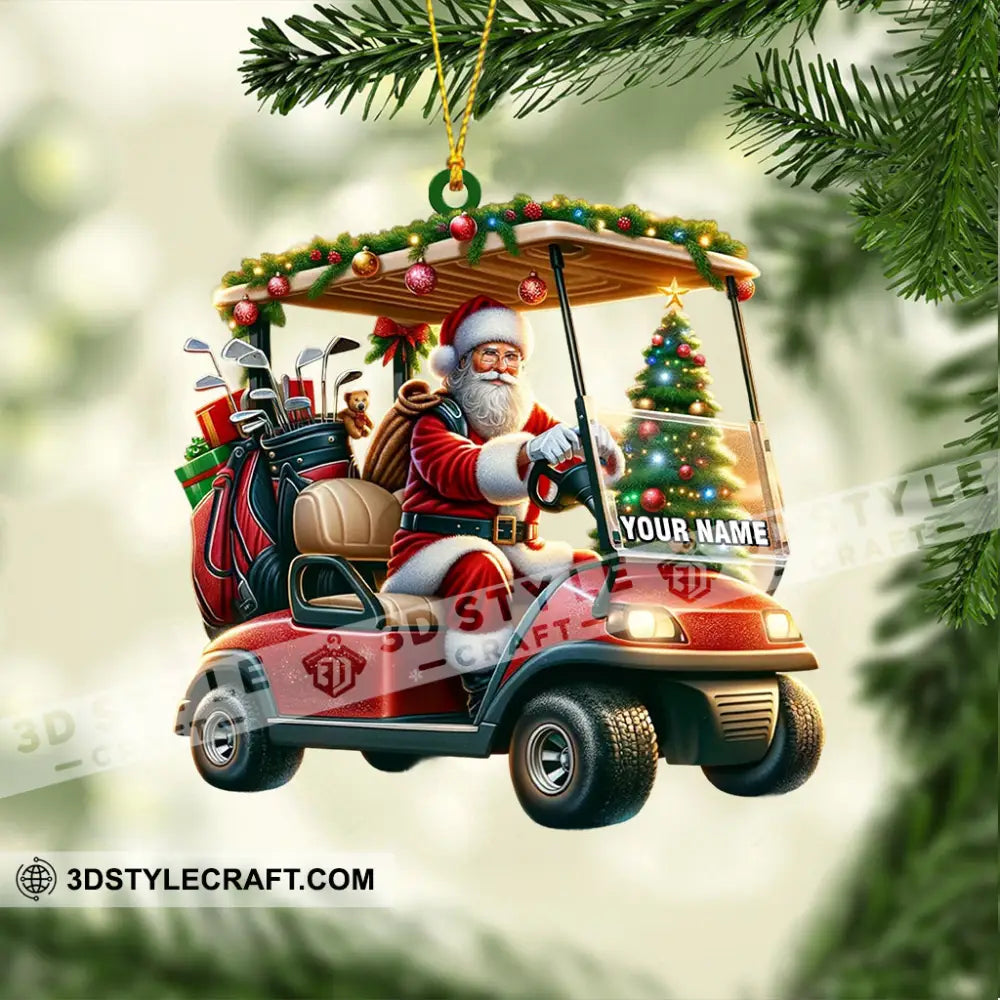 Santa Coming Home Decor Christmas Ornament Personalized