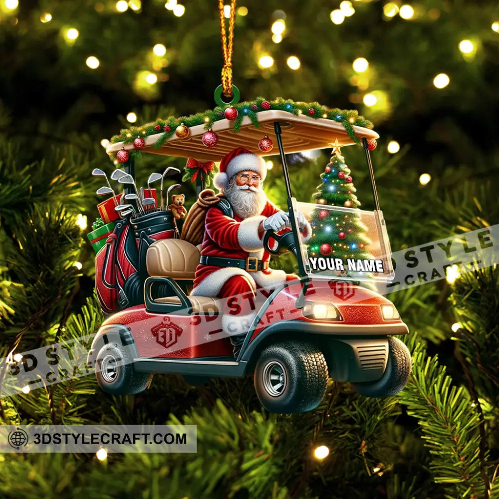 Santa Coming Home Decor Christmas Ornament Personalized