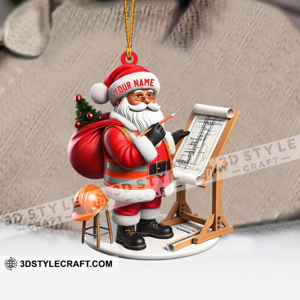 Santa Designer Home Decor Christmas Ornament Personalized