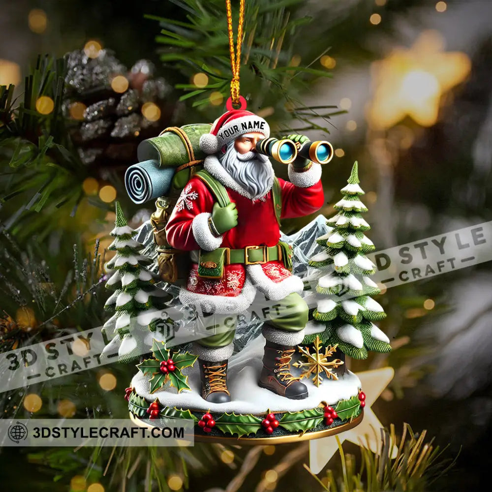 Santa Discovery Home Decor Christmas Ornament Personalized
