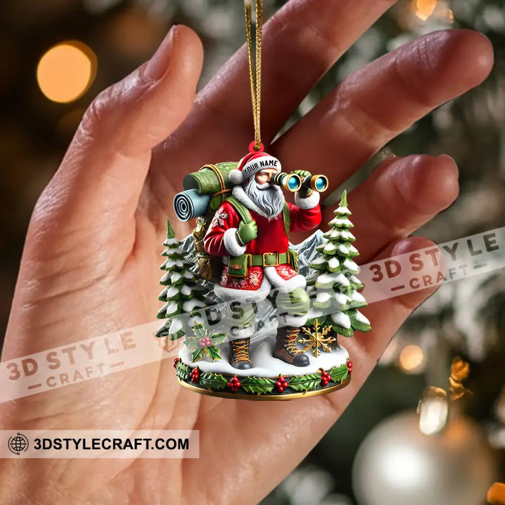 Santa Discovery Home Decor Christmas Ornament Personalized