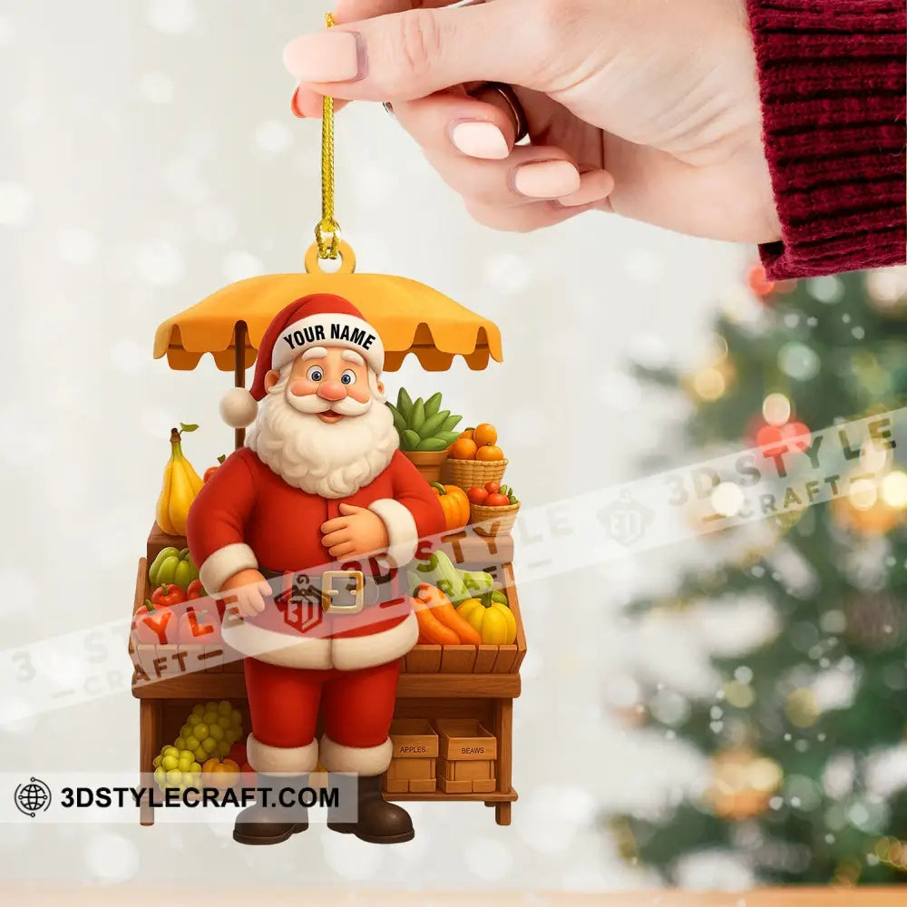 Santa Home Decor Christmas Ornament Personalized Ornament Ornament