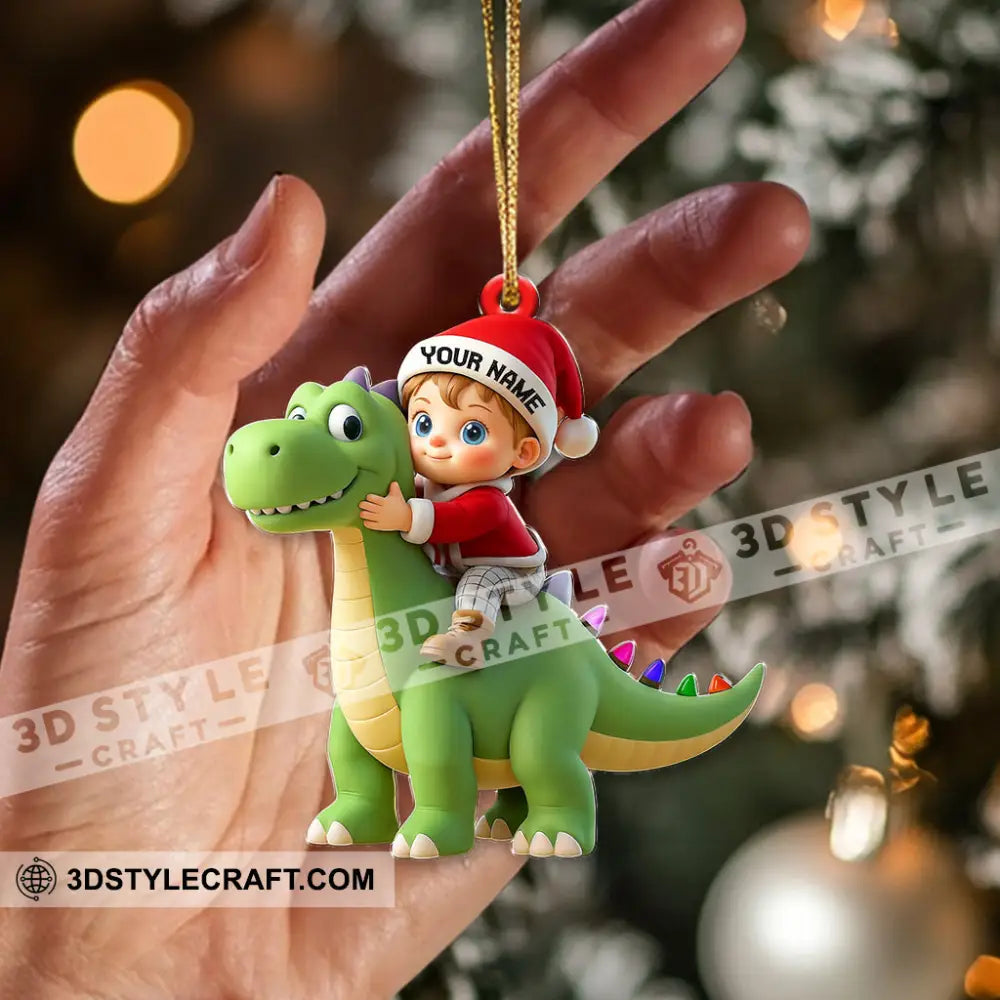 Santa Kid Coming Home Decor Christmas Ornament Personalized Ornament Ornament
