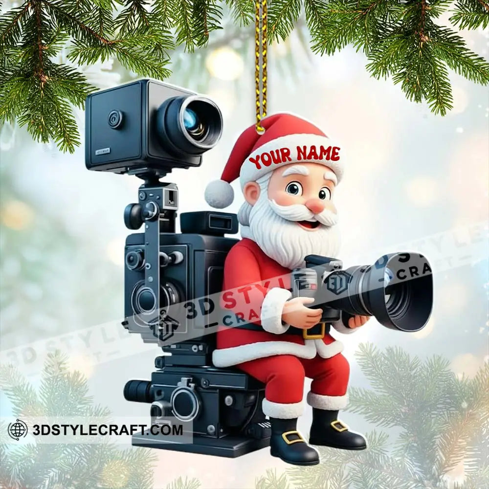 Santa Photography Home Decor Christmas Ornament Personalized Ornament Ornament
