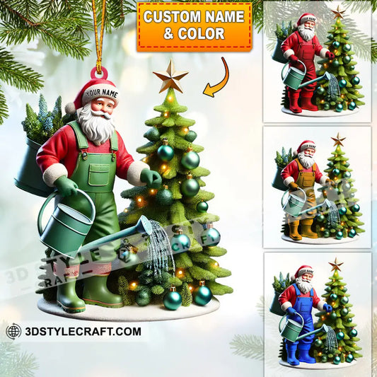 Santa Tree Care Home Decor Christmas Ornament Personalized 3.54’’ / 1