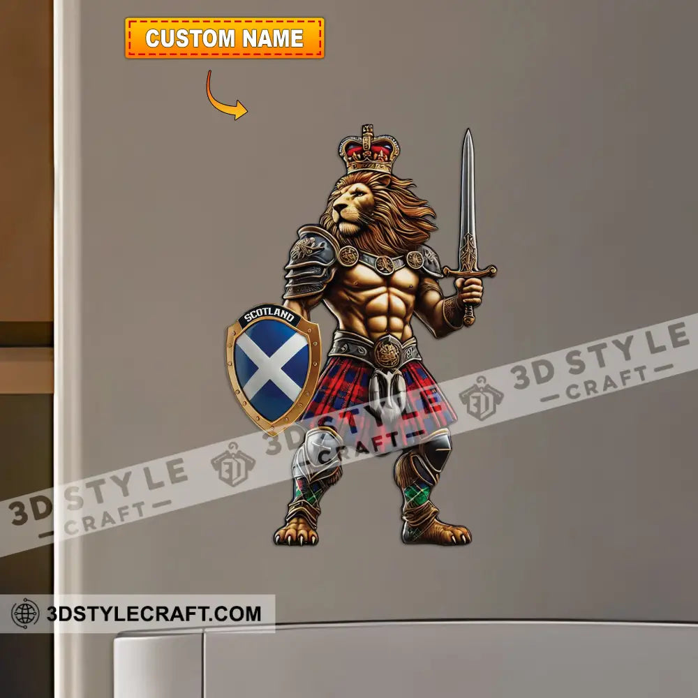 Scotland Custom Name - Personalized Fridge Magnet 3.54’’ / 1 Piece