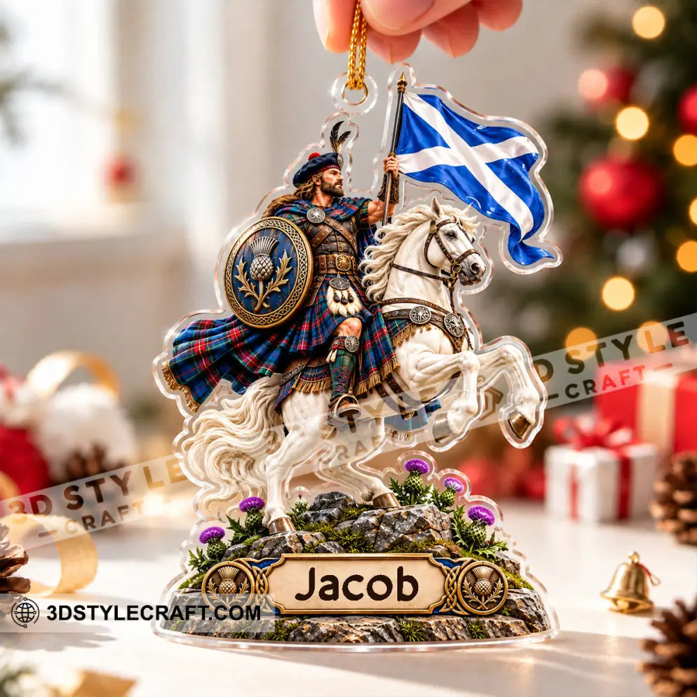 Scotland Home Decor Christmas Ornament Personalized Ornament - Ornament