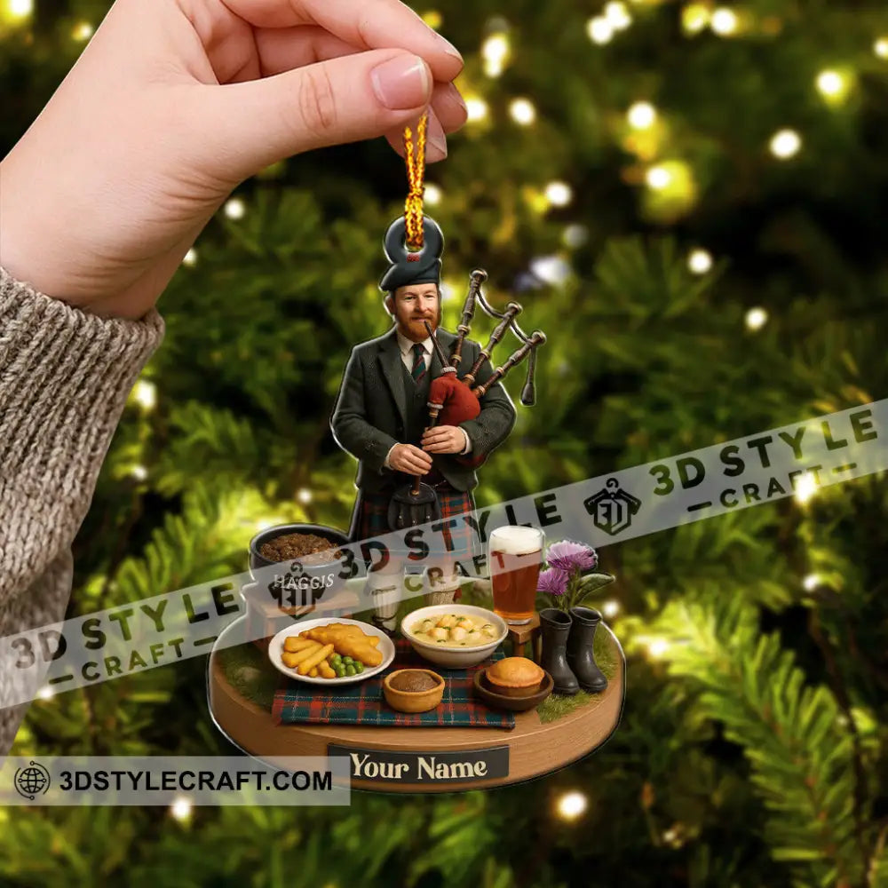Scotland Party Home Decor Christmas Ornament Personalized Ornament Ornament