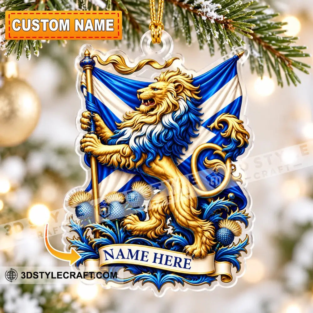 Scottish Home Decor Christmas Ornament Personalized Ornament - 3.54’’ / 1 Ornament - Ornament