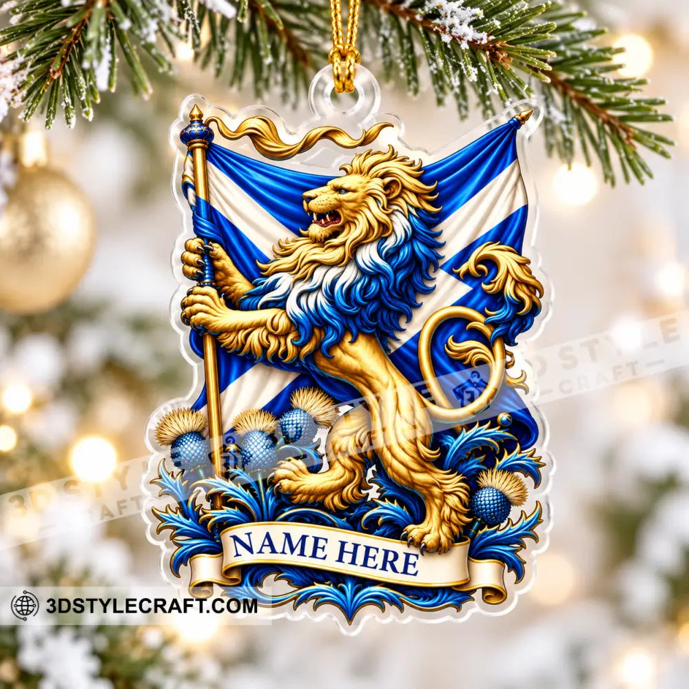 Scottish Home Decor Christmas Ornament Personalized Ornament - Ornament