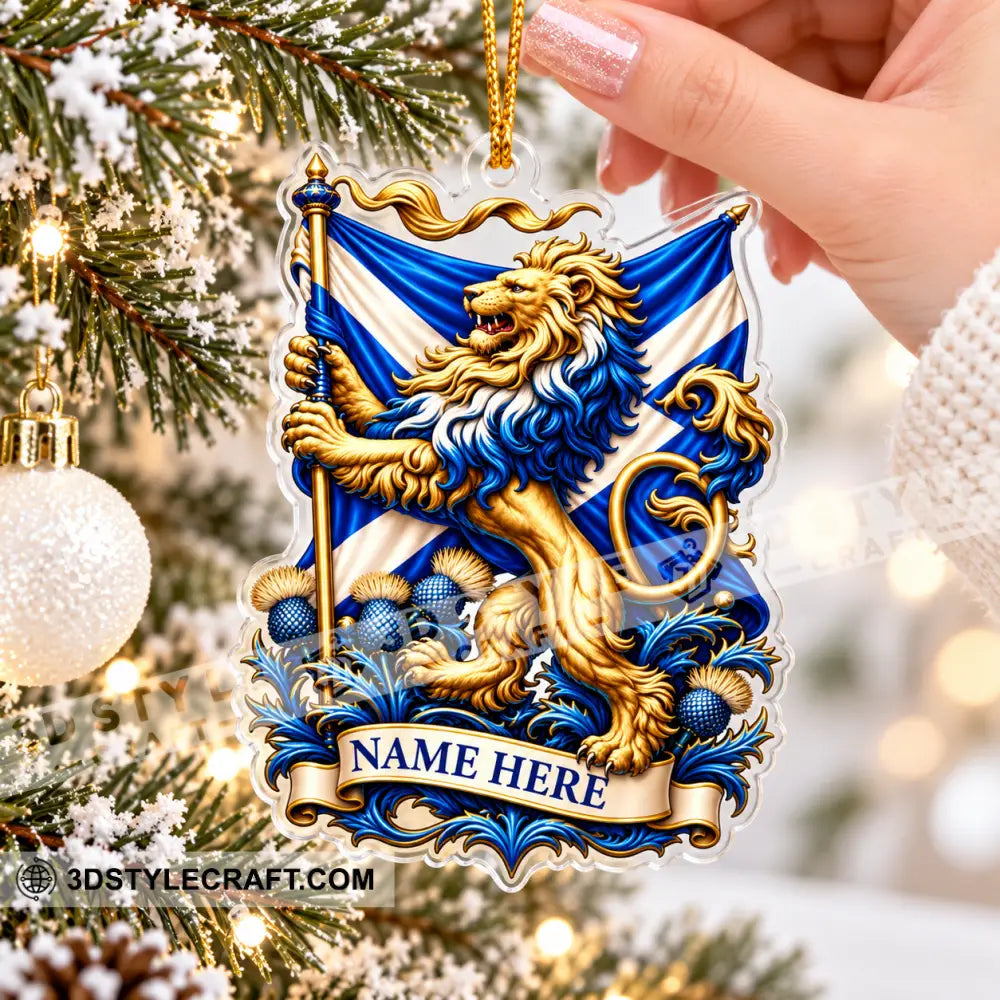 Scottish Home Decor Christmas Ornament Personalized Ornament - Ornament