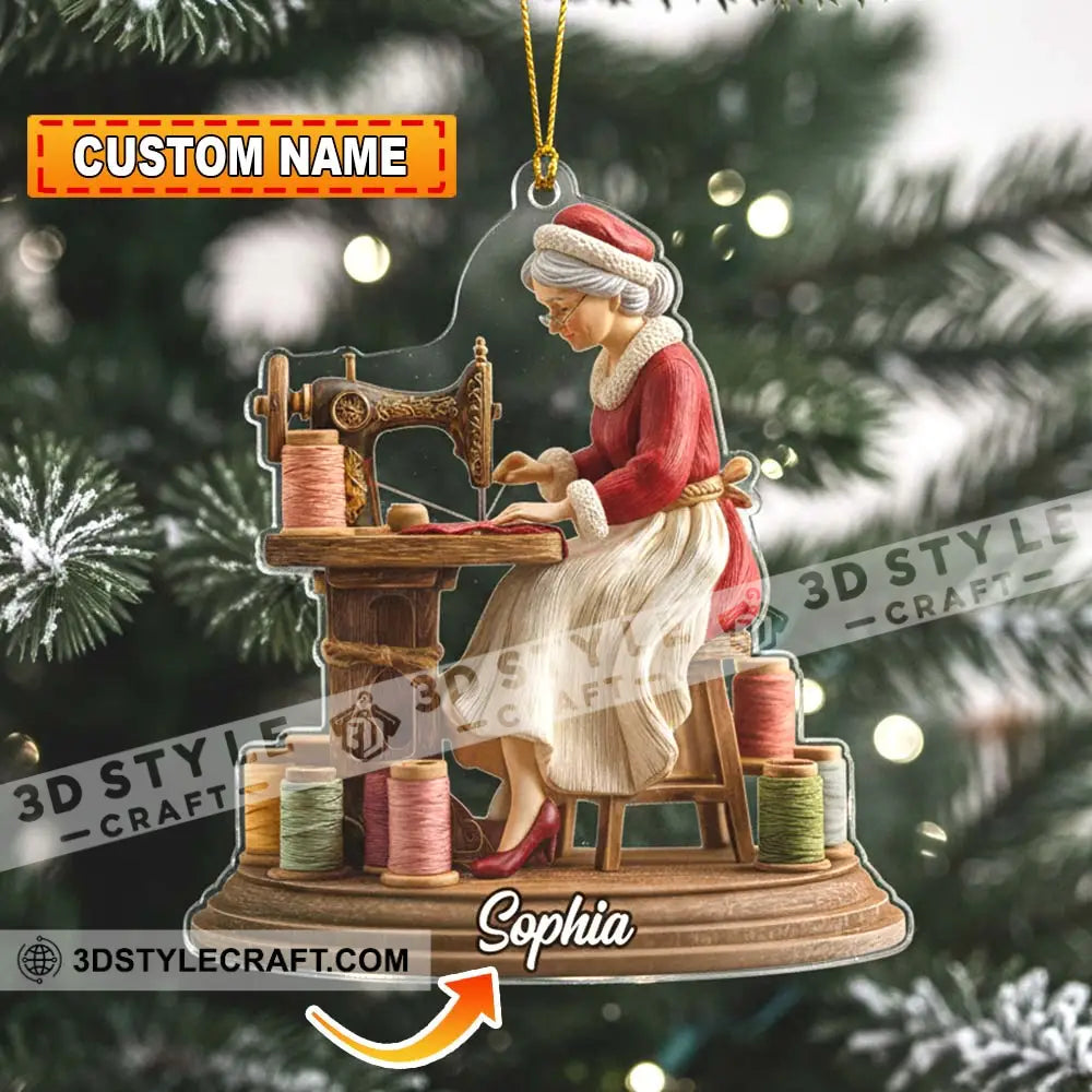 Sewing Christmas Home Decor Christmas Ornament Personalized Ornament 3.54’’ / 1 Ornament Ornament