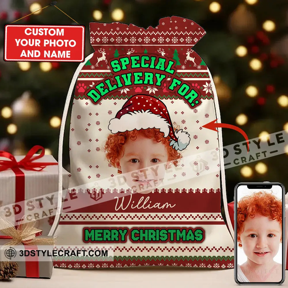 Special Delivery For Personalized Christmas String Bag