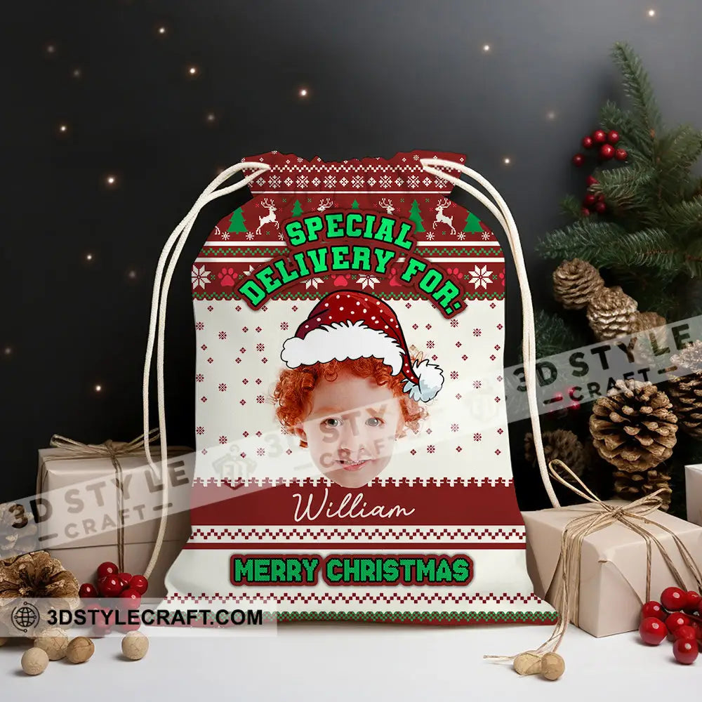 Special Delivery For Personalized Christmas String Bag