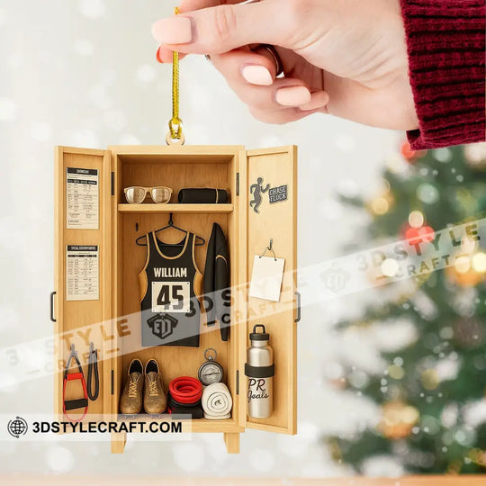 Sport Corner Home Decor, Christmas Ornament, Personalized Ornament style option 2