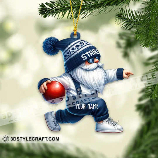 Strike Bowling, Home Decor, Christmas Ornament, Personalized Ornament style option 4