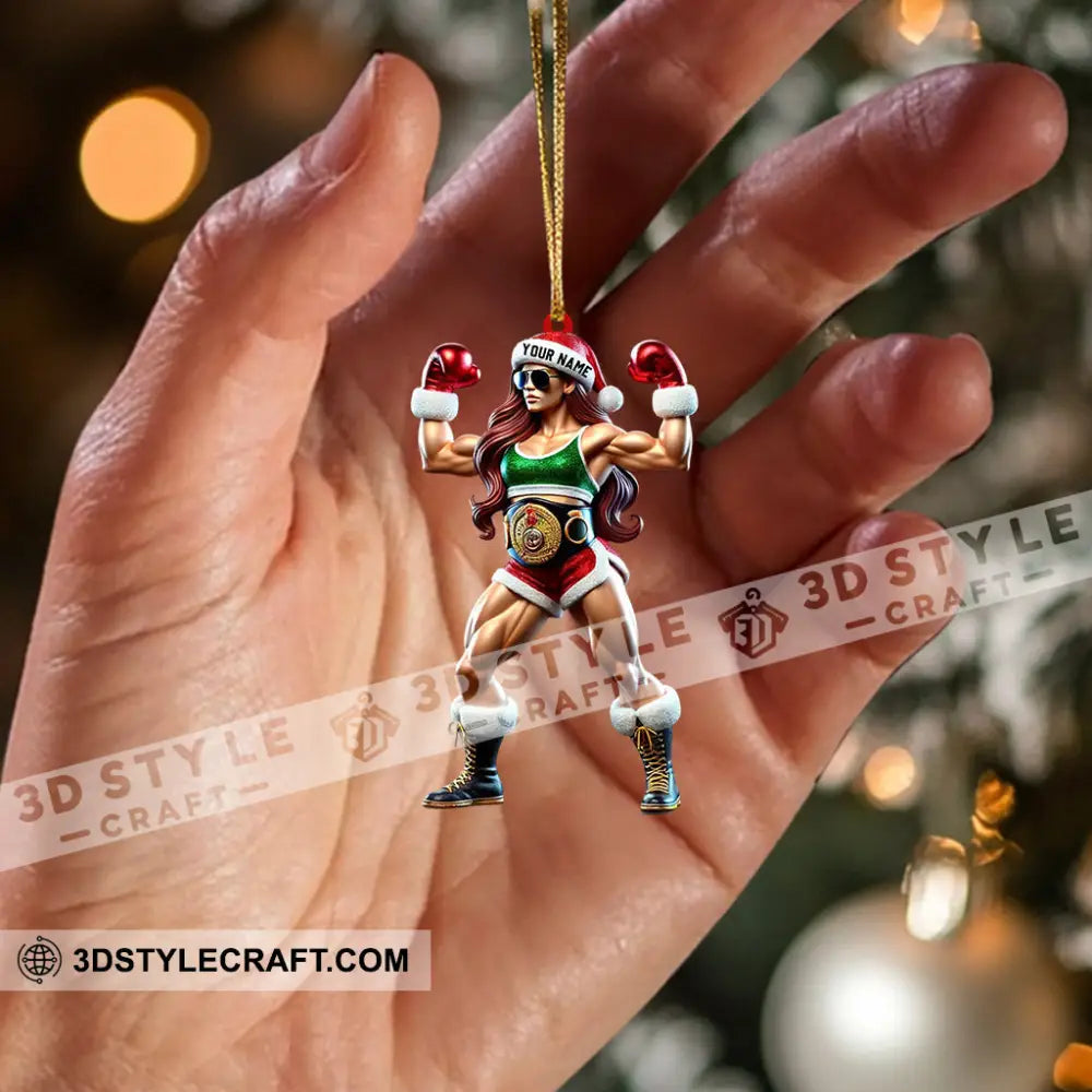 Strong Woman Home Decor Christmas Ornament Personalized