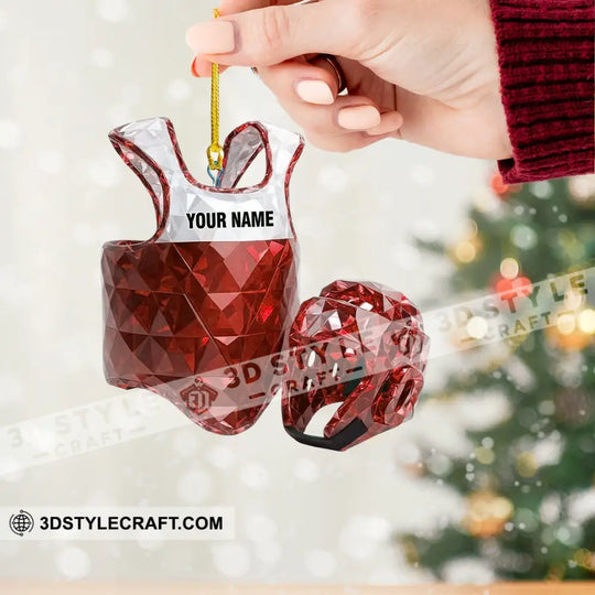 Taekwondo Christmas Home Decor, Christmas Ornament, Personalized Ornament style option 2