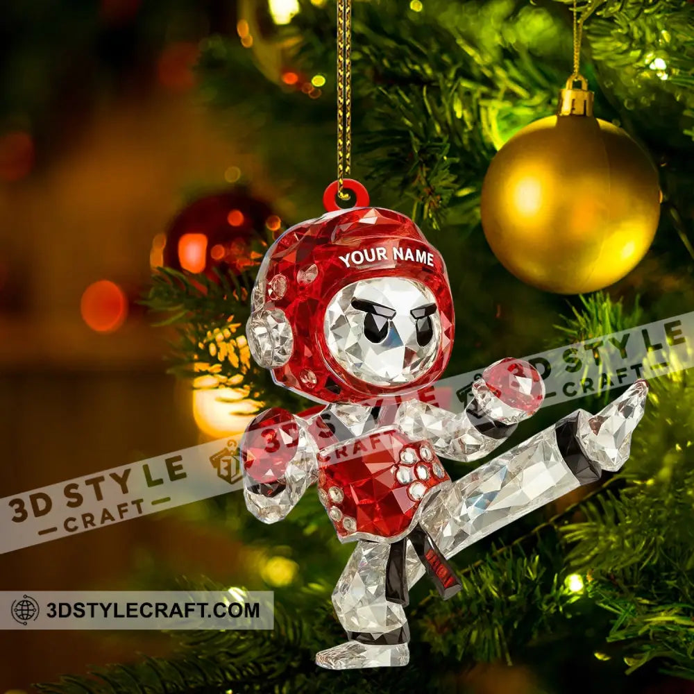Taekwondo Christmas Home Decor Christmas Ornament Personalized Ornament Ornament