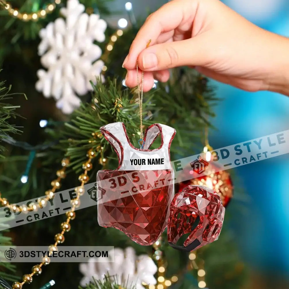Taekwondo Christmas Home Decor Christmas Ornament Personalized Ornament Ornament
