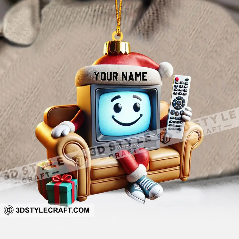 Television Home Decor Christmas Ornament Personalized