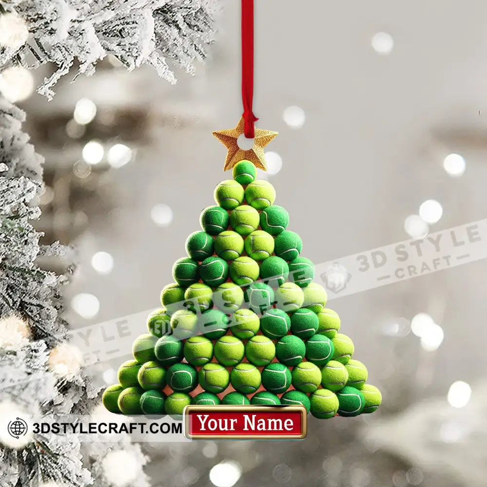 Ball Tree Christmas Ornament Personalized