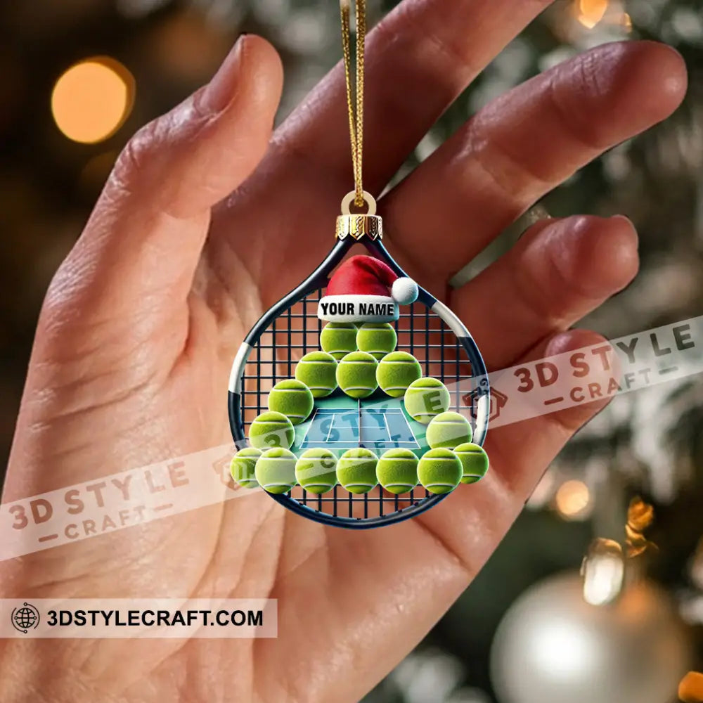 Tennis Balls Christmas Home Decor Ornament Personalized