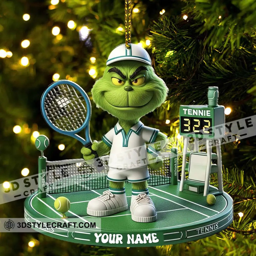 Tennis Christmas Home Decor Christmas Ornament Personalized Ornament Ornament
