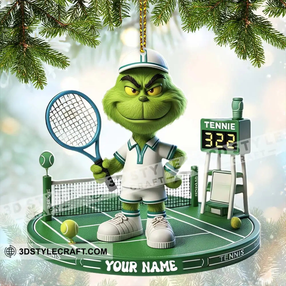 Tennis Christmas Home Decor Christmas Ornament Personalized Ornament Ornament