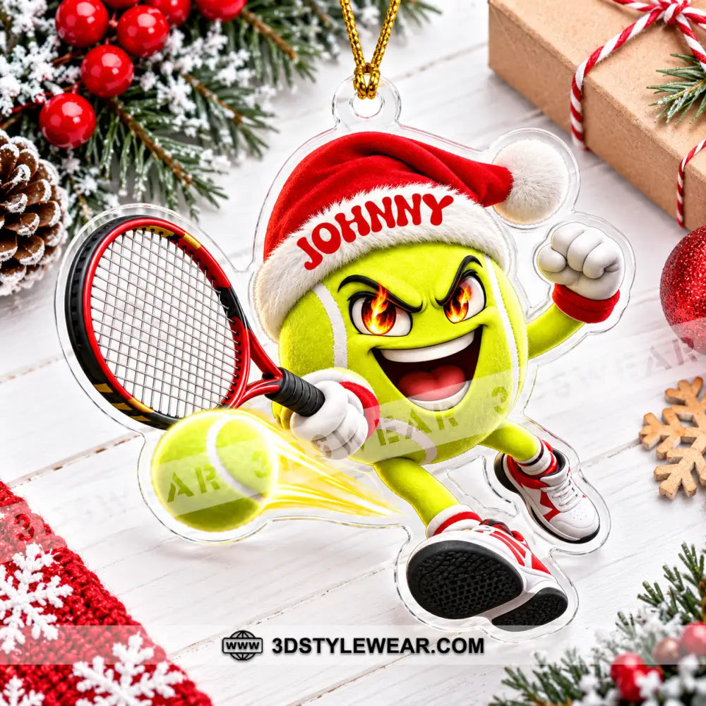 Tennis Home Decor Christmas Ornament Personalized Ornament - Ornament
