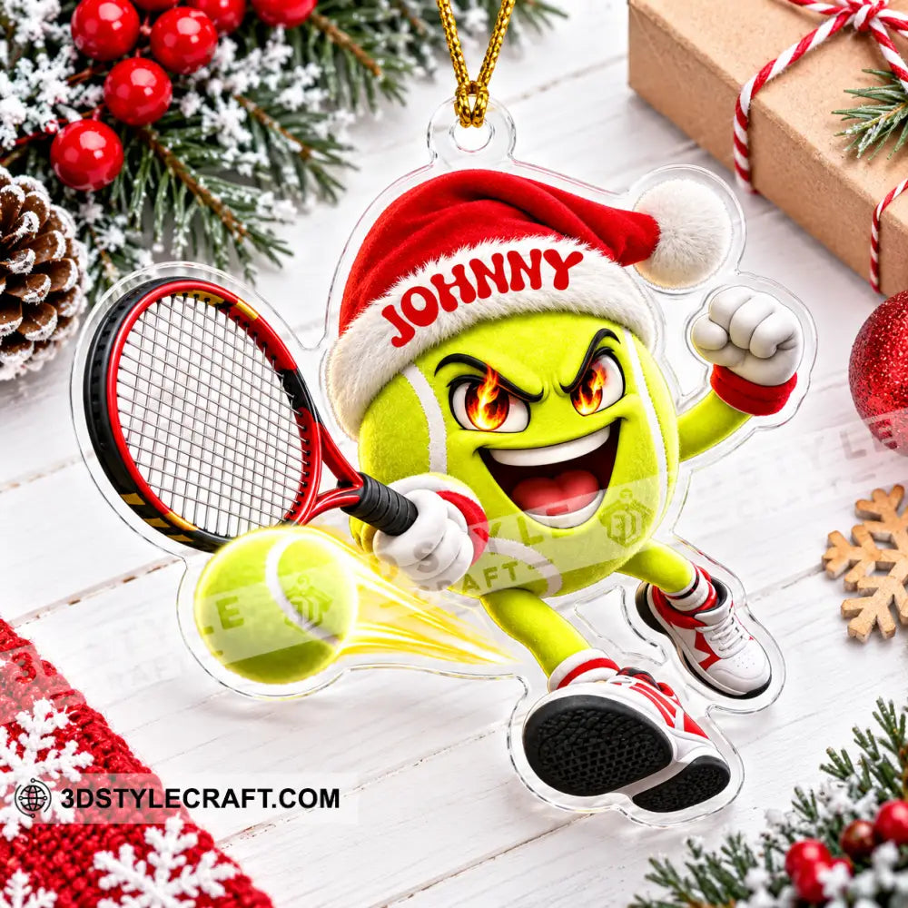 Tennis Home Decor Christmas Ornament Personalized Ornament - Ornament