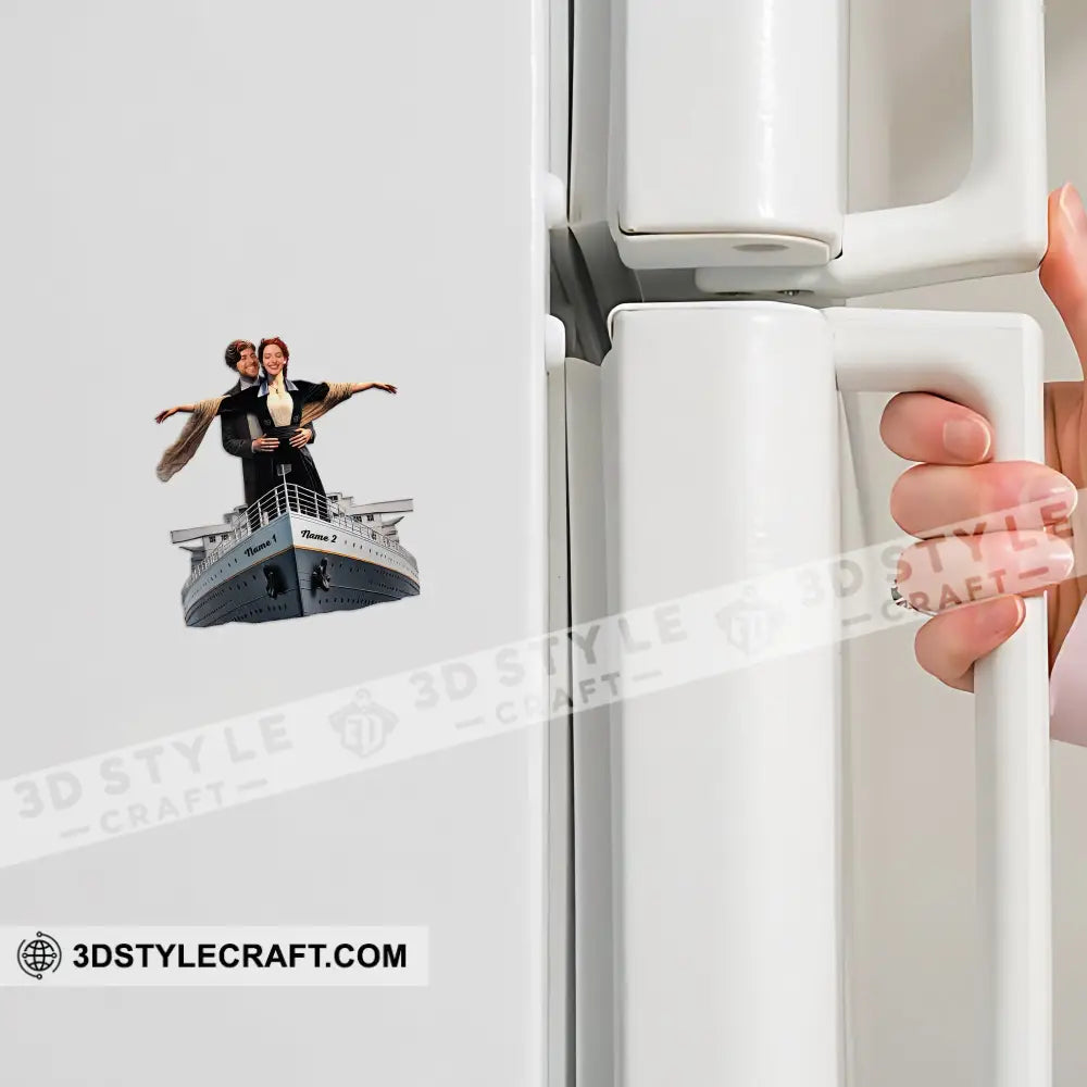 The Titanic Romance Fridge Magnet - Personalized
