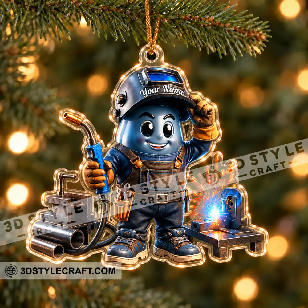 The Welder Home Decor Christmas Ornament Personalized Ornament - Ornament