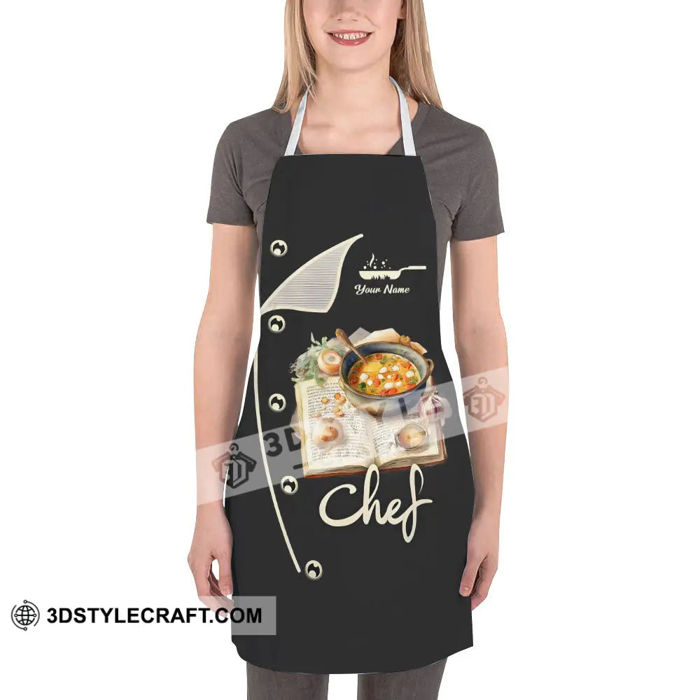 Unisex Apron - Custom Name For Chef Cooking Recipe