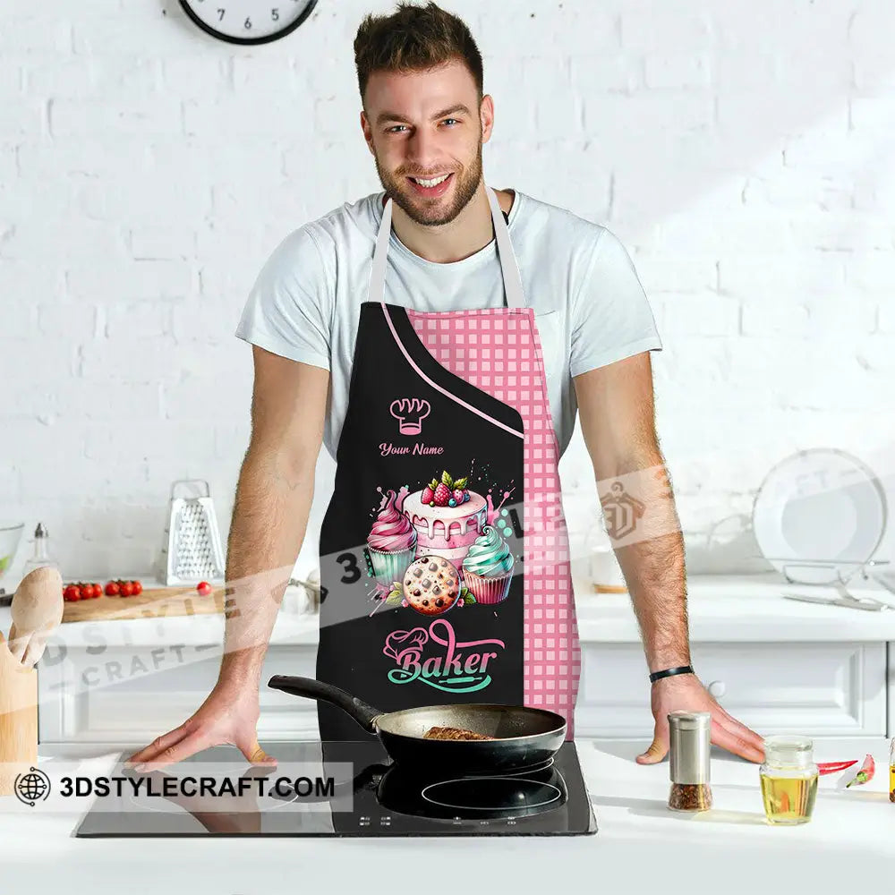 Unisex Apron - Custom Name Sweet Cake Apparel For Baker