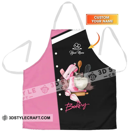 Unisex Apron - Custom Name White Bakery Apparel